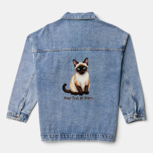 Veste En Jean Chat de Siamese