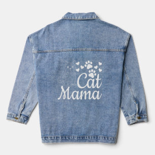 Veste En Jean Chat Mama Cute Chat Maman Chat I Chat Mama