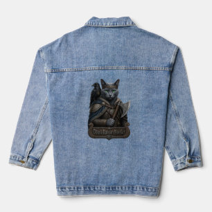 Veste En Jean Chat Noble Odin Bleu Russe