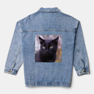 Veste En Jean chat noir