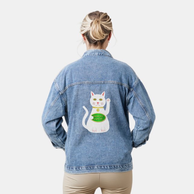 Veste En Jean Chat Oriental Lucky (Modèle)