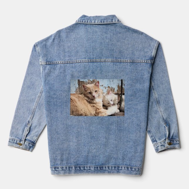 Veste En Jean Chats (Verso)
