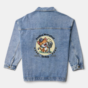 Veste En Jean chatte drôle