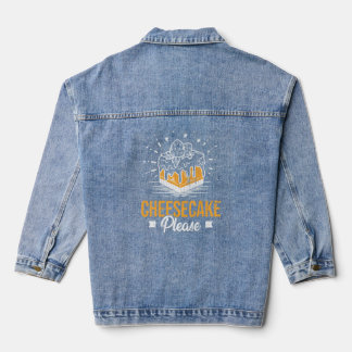 Veste En Jean Cheesecake S'il vous plaît Funny Cheese Mater Grap