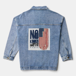 Veste En Jean Chemise de conception de drapeau patriotique sans