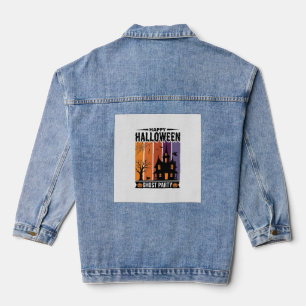 Veste En Jean Chemise de maison hantée de fête de fantôme de Hal