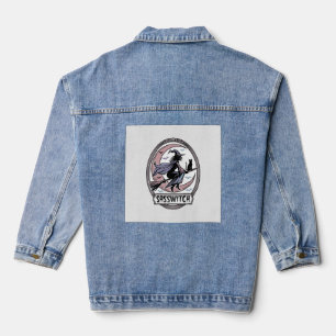 Veste En Jean Chemise de sorcière impertinente Art Halloween vin