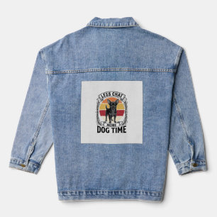 Veste En Jean Chemise drôle pour amateur de chien Gravure vintag