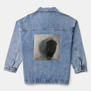 Veste En Jean Chemise en jean inspirante Bison Stand Firm
