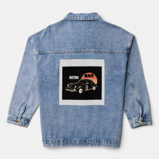 Veste En Jean Chemise graphique Rétro voiture vintage coucher de
