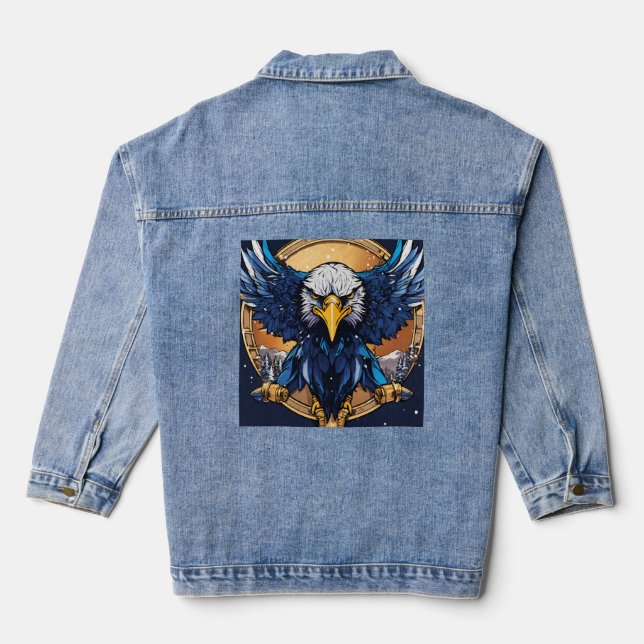 Veste En Jean Chemise T Desine Denim Jacket Eagle (Verso)