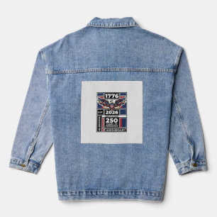 Veste En Jean Chemise Vintage Eagle 1776 2026 Typographie Patrio