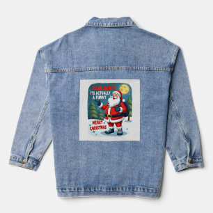 Veste En Jean Cher père noël c'est en fait une histoire drôlechi