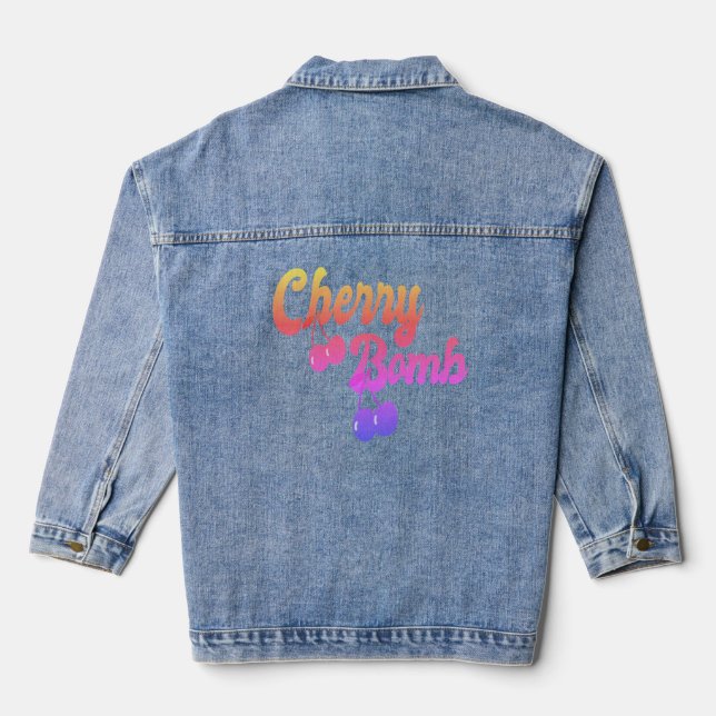 Veste En Jean Cherry Bomb (Verso)