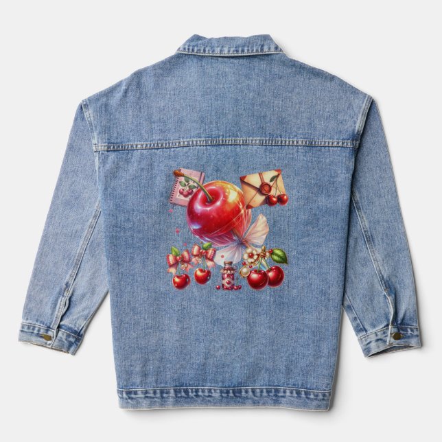 Veste En Jean Cherry Pop (Verso)
