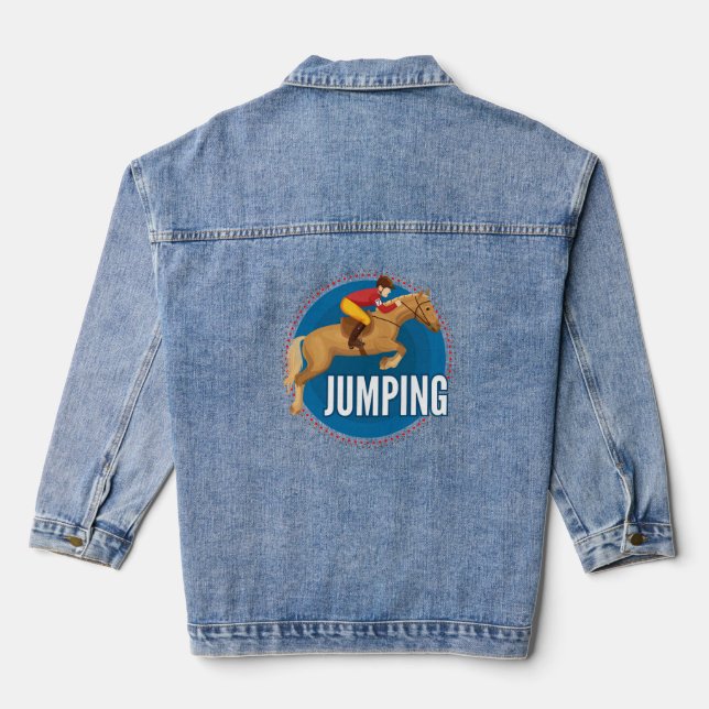 Veste En Jean Cheval Jumping (Verso)