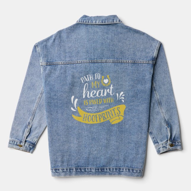 Veste En Jean Cheval Pour Les Filles Et Les Femmes Qui Aiment Le (Verso)