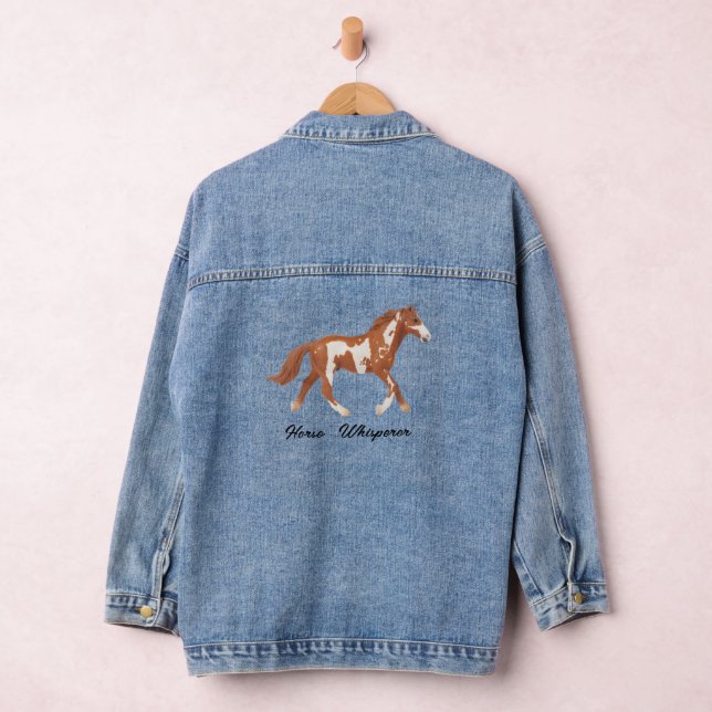 Veste En Jean Cheval Whisperer cheval amoureux denim (Hangar)