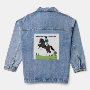 Veste En Jean Chevauchez vers des possibilités infinies Inspir