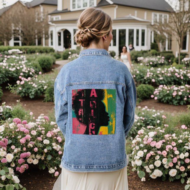 Veste En Jean Cheveux naturels (Mariage Retour)