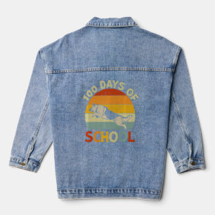 Veste En Jean Chien allemand Retro Boys Girls 100e jour de