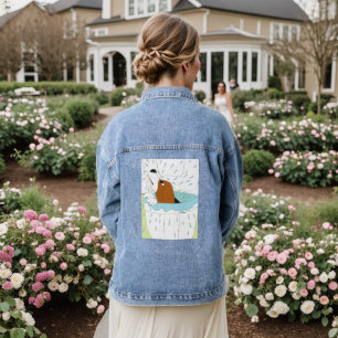 Veste En Jean chien de toilette