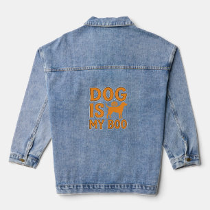 Veste En Jean Chien Est Mon Boo Halloween Chien