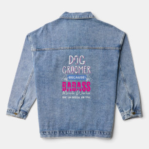 Veste En Jean Chien Groomer Chemise Funny Chien Grooming Citatio