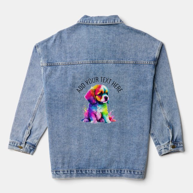 Veste En Jean Chien mignon (Verso)