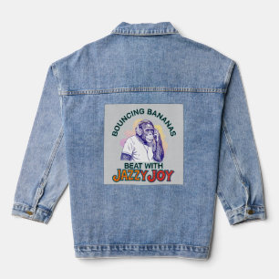 Veste En Jean chimpanzé-un bon auditeur