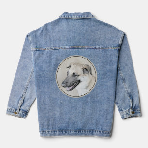 Veste En Jean Chinook (oreilles d'hélicoptère) Peinture - Chien