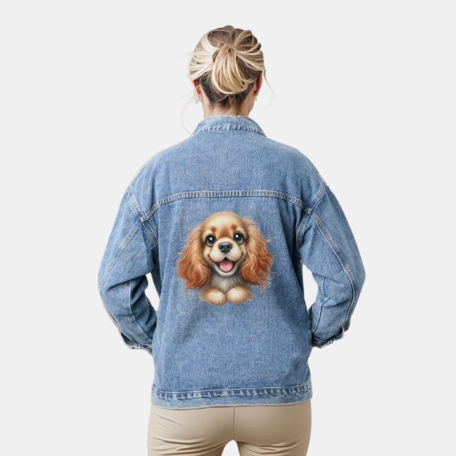 Veste En Jean chiot cool (Modèle)