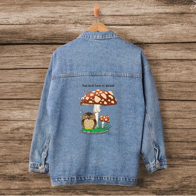 Veste En Jean Chouette de douche de printemps (Créateur téléchargé)