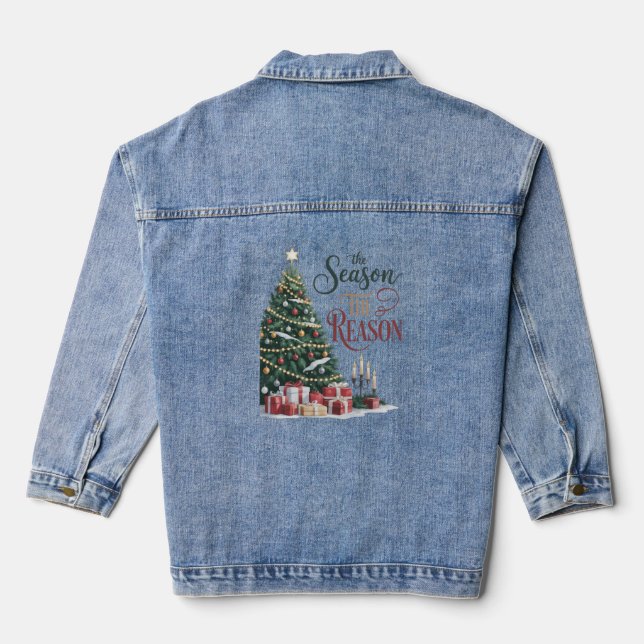 Veste En Jean Christmas Tree The Season The Reason (Verso)