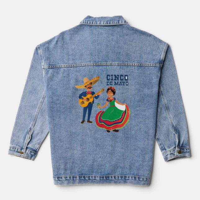 Veste En Jean Cinco de mayo cactus - Cinco De Mayo (Verso)