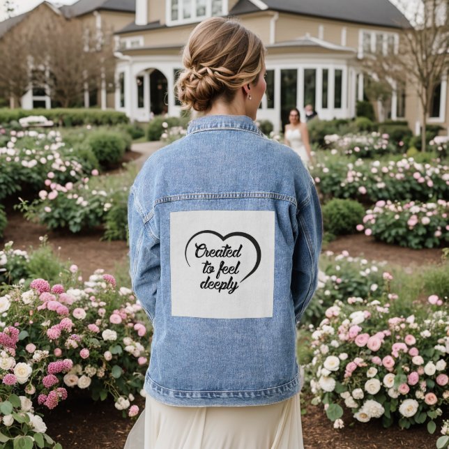 Veste En Jean Citation de l'amour profond romantique - Créé pour (Mariage Retour)