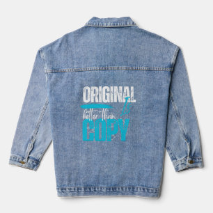 Veste En Jean Citation Motivationnelle Originale Est Meilleure Q