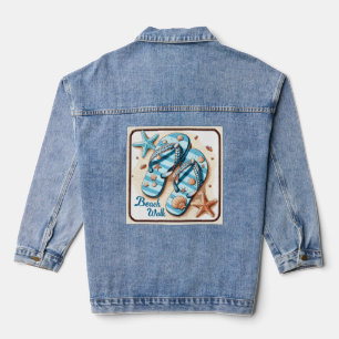 Veste En Jean Citations de plage côtière estivale