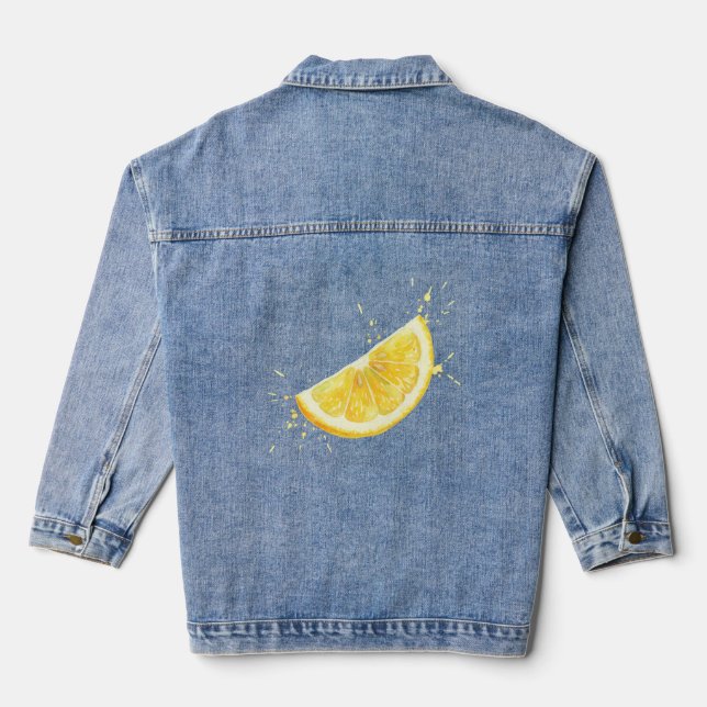 Veste En Jean Citron (Verso)