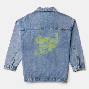Veste En Jean "Citron meringue" Art géométrique