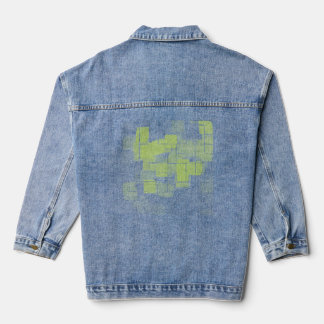 Veste En Jean "Citron meringue" Art géométrique