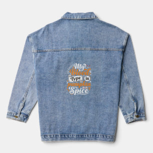 Veste En Jean Citrouille d'Halloween Épice Type de Sang Rétro Ty