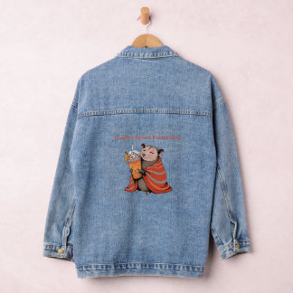 Veste En Jean Citrouille Épicée & Faire le Mort Opossum Drôle d'