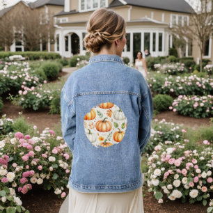 Veste En Jean Citrouilles dans la lumière du matin