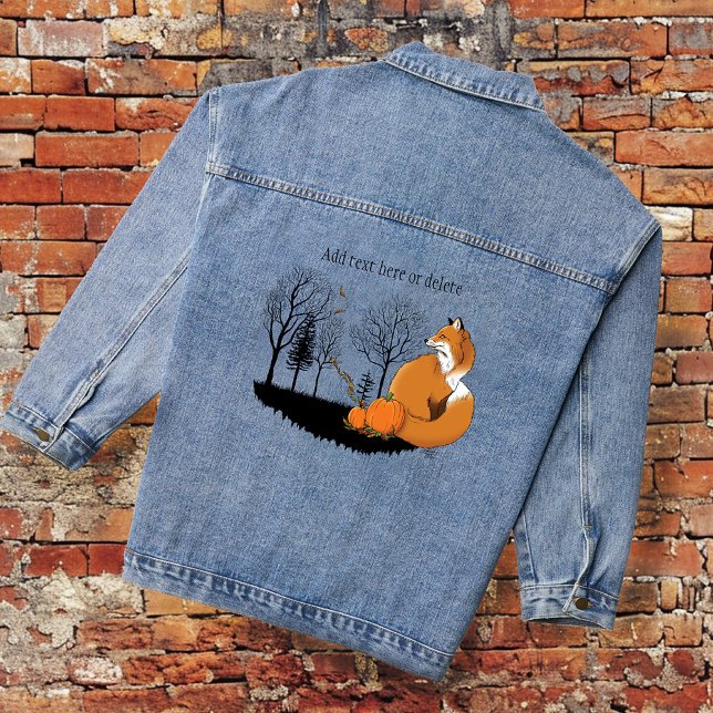 Veste En Jean Citrouilles de la forêt Red Fox (Créateur téléchargé)