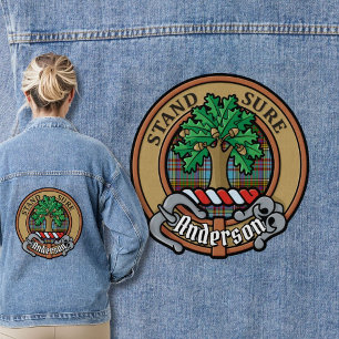 Veste En Jean Clan Anderson Crest sur Tartan