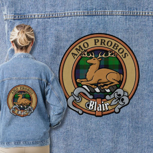 Veste En Jean Clan Blair Crest sur Tartan