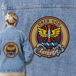 Veste En Jean Clan Carnegie Crest sur Tartan