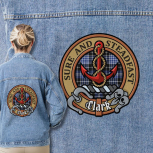 Veste En Jean Clan Clark Crest sur Tartan