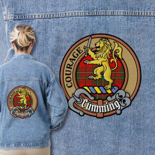 Veste En Jean Clan Cumming Crest sur Tartan